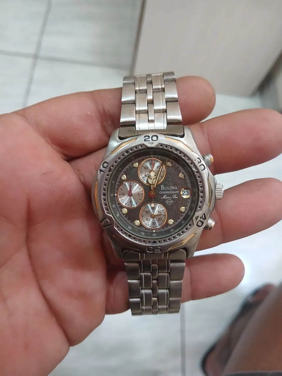 Relógio  bulova titânio top
