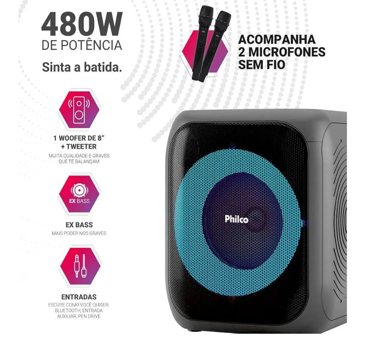 Caixa de som Philco  - Foto 4
