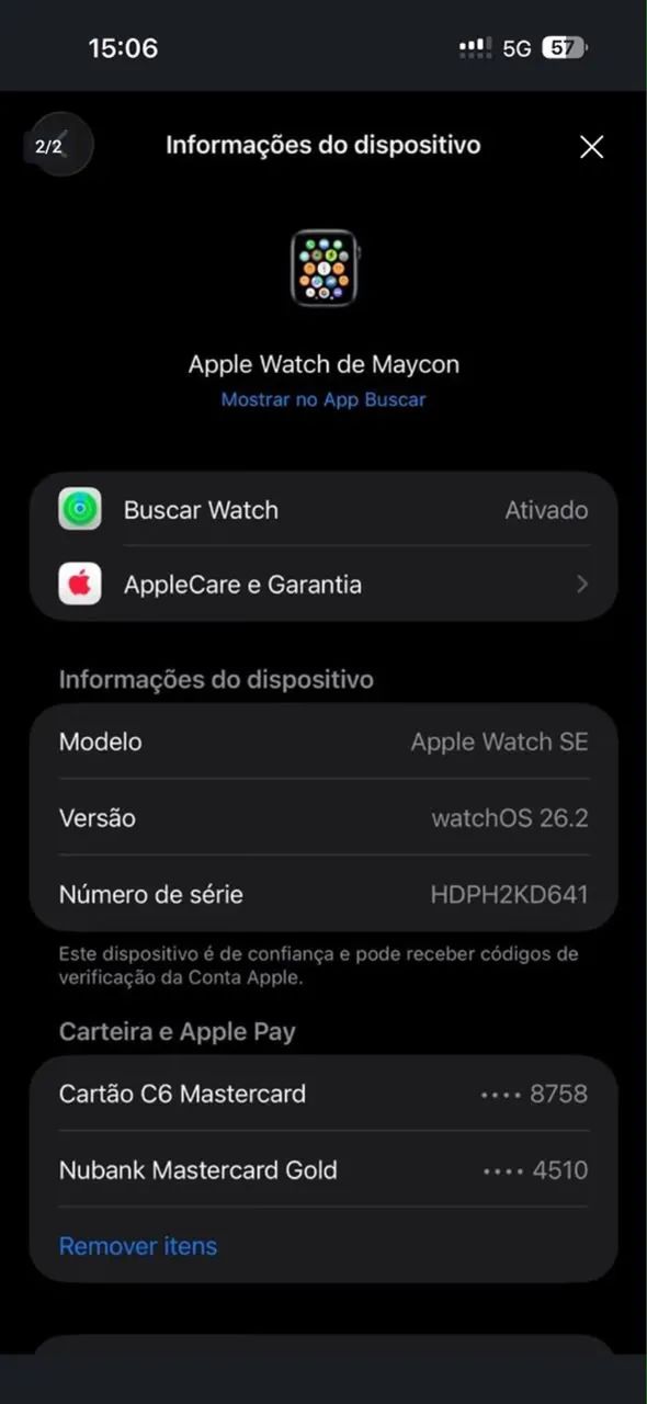 Relógio Apple Watch SE  - Foto 2