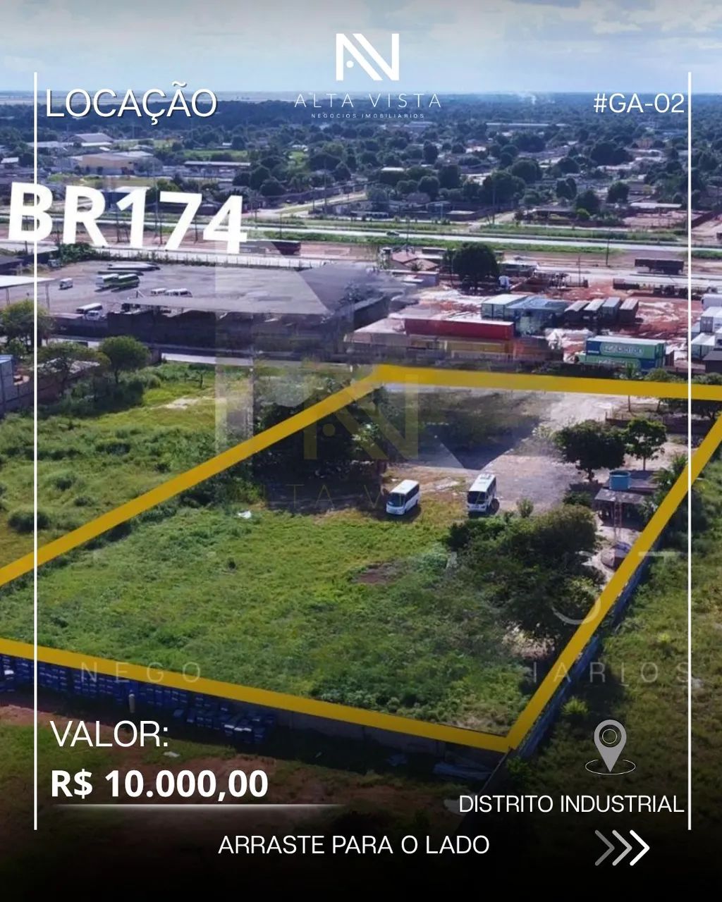 Galpão 150m² para aluguel no Distrito Industrial, Boa Vista