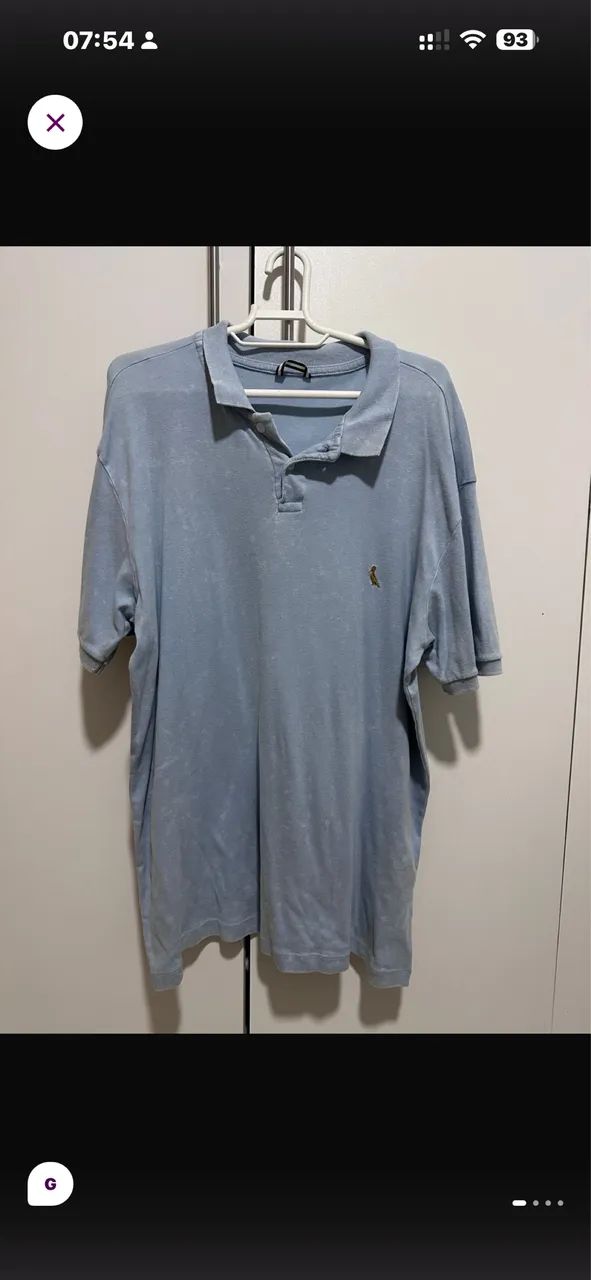 Camisa polo reserva azul claro 