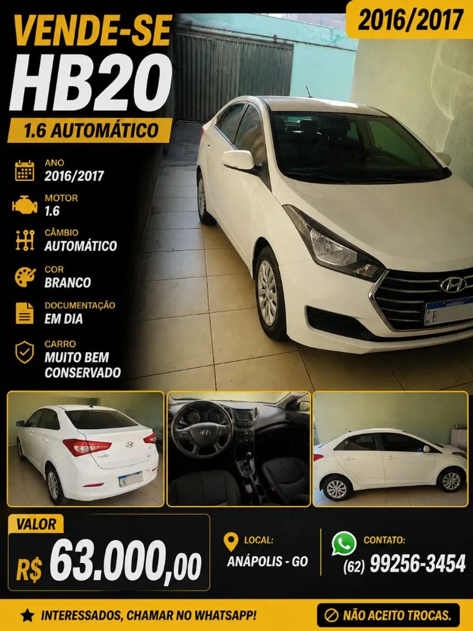 Hyundai Hb20S HB20S C.Style/C.Plus1.6 Flex 16V Aut. 4p 2017