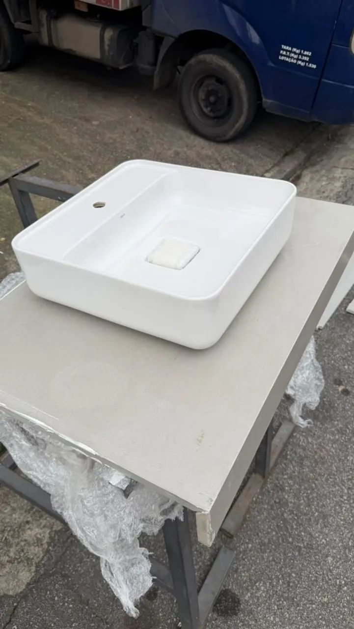 Pia Quartzo Cinza 80x55 - Foto 3