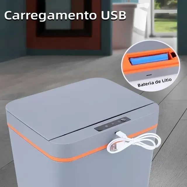 Lixeira Automática  - branca - Foto 4