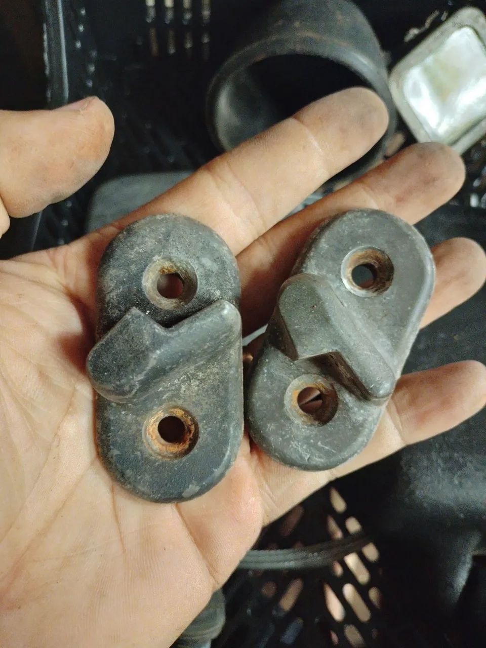 Batentes do bando traseiro fusca Brasília variant tl