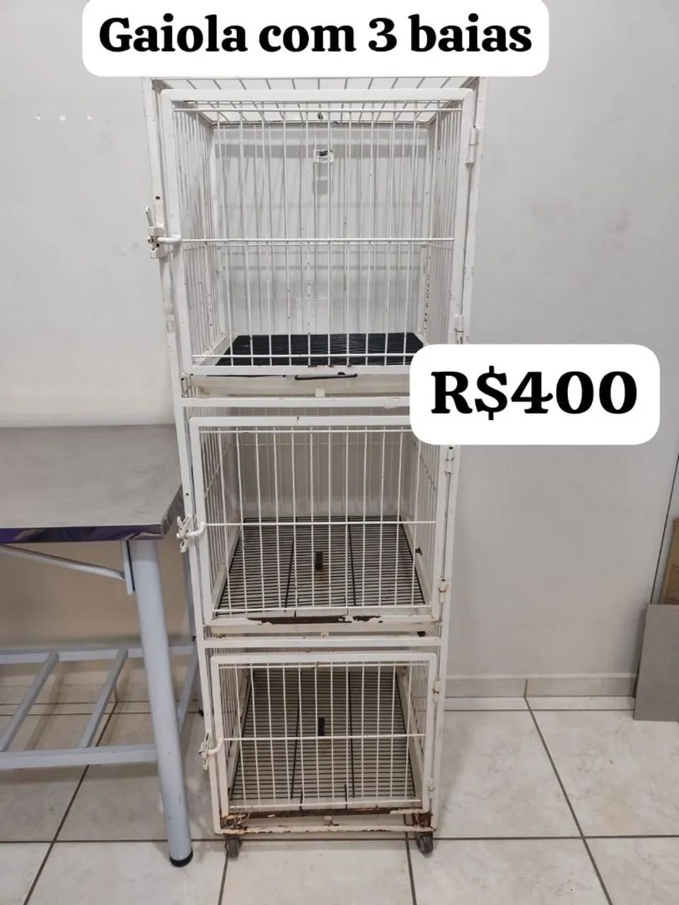 Baia banho e tosa gaiola 