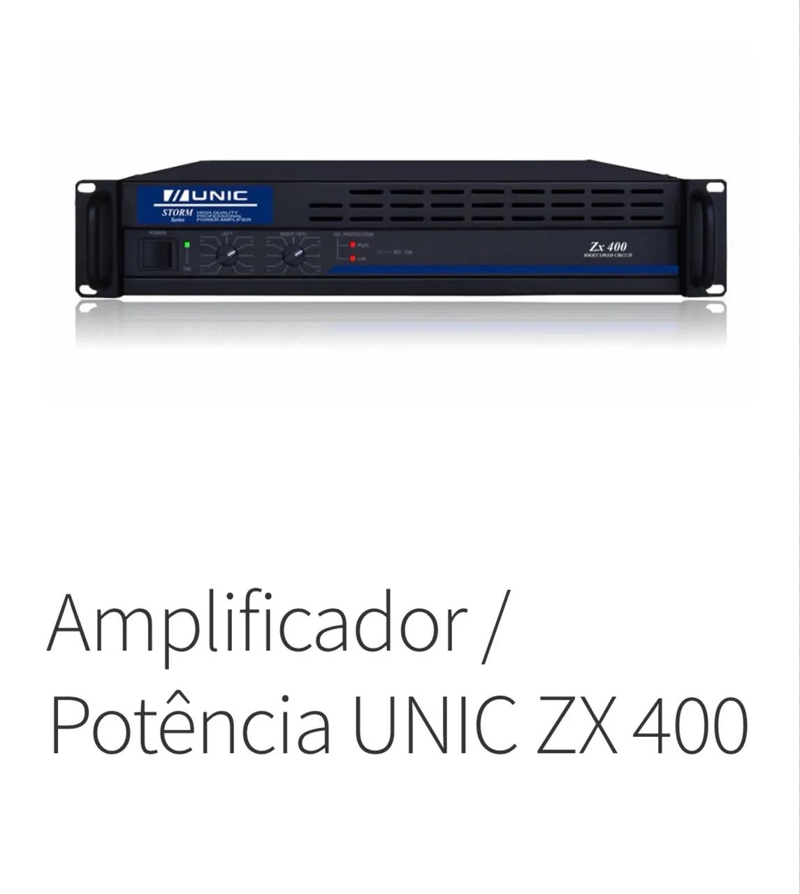 Potência PA Unic Storm ZX 400 - Aparelhos de Som - Taguatinga