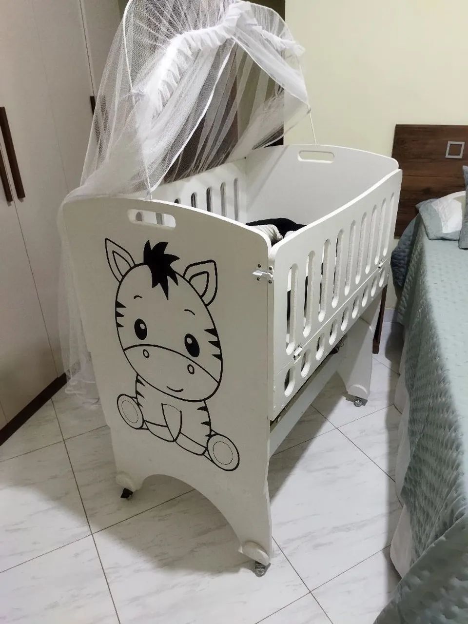 Mini berço 90x60cm personalizado 