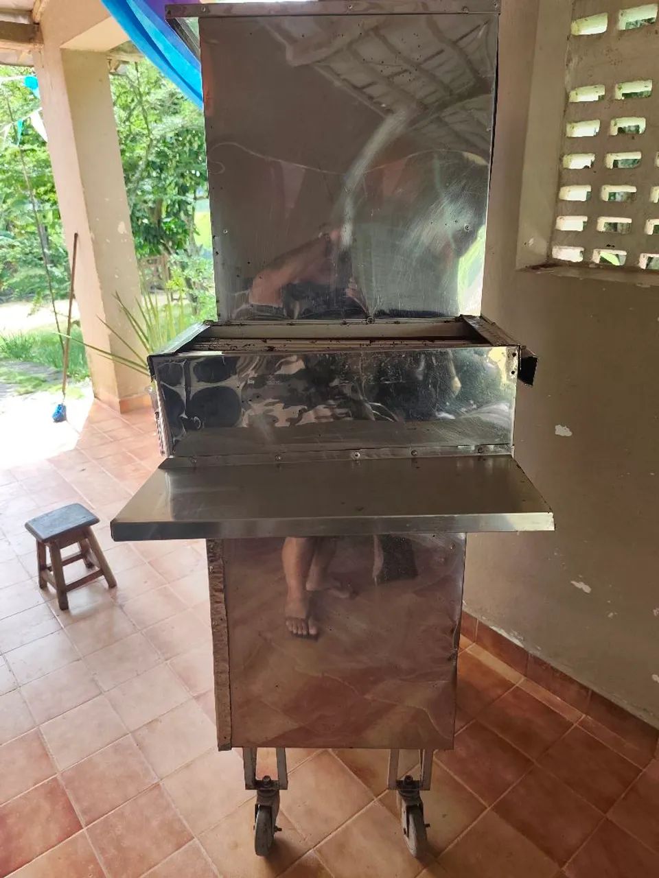 Carrinho de Churrasco Grego em Aço Inox Completo - Pronto para Trabalhar! - Foto 4