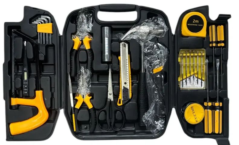 Kit Ferramentas Basicas Com 27 Peças Completo Prateado