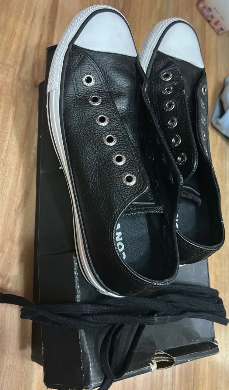 Tênis All Star de Couro Original - Foto 4