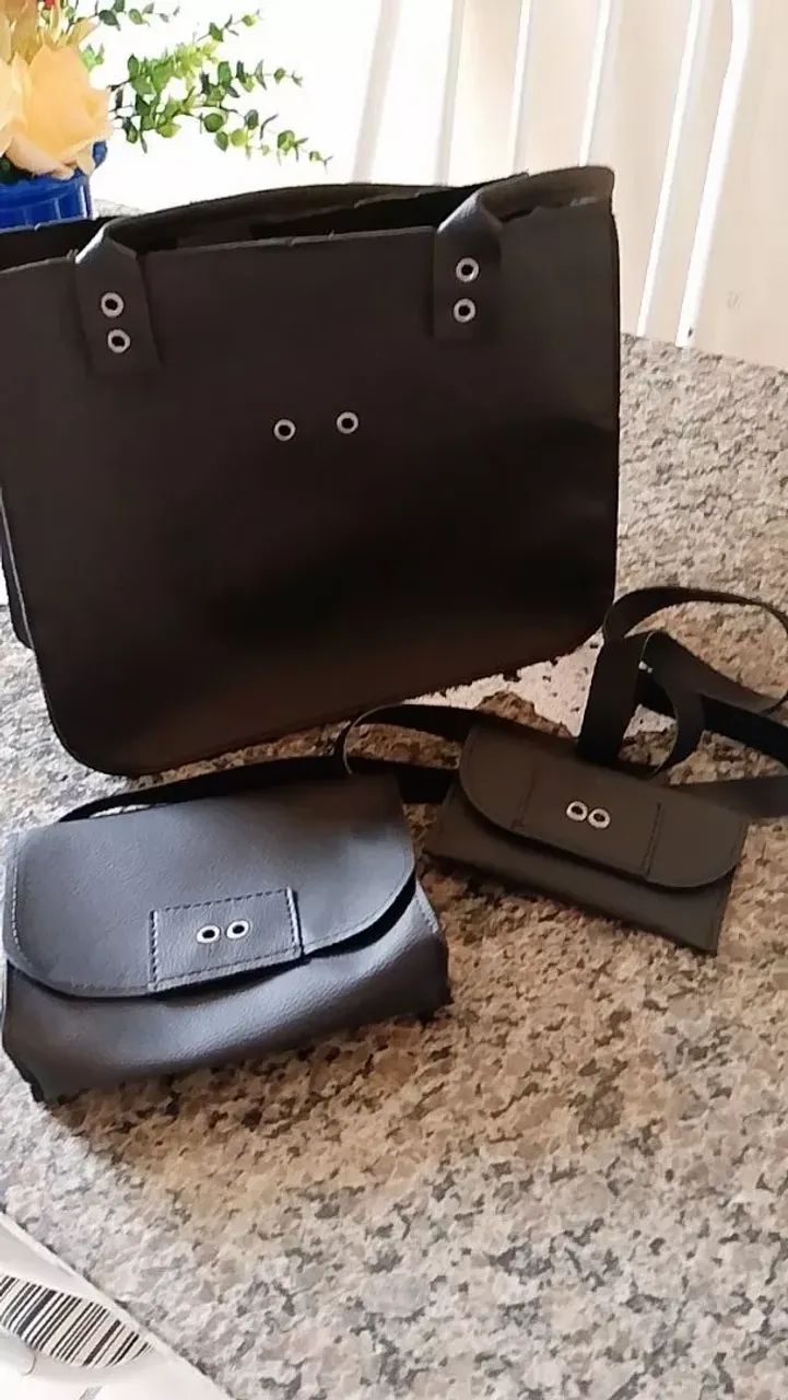 kit 3 bolsas femininas para qualquer ocasião - Foto 4