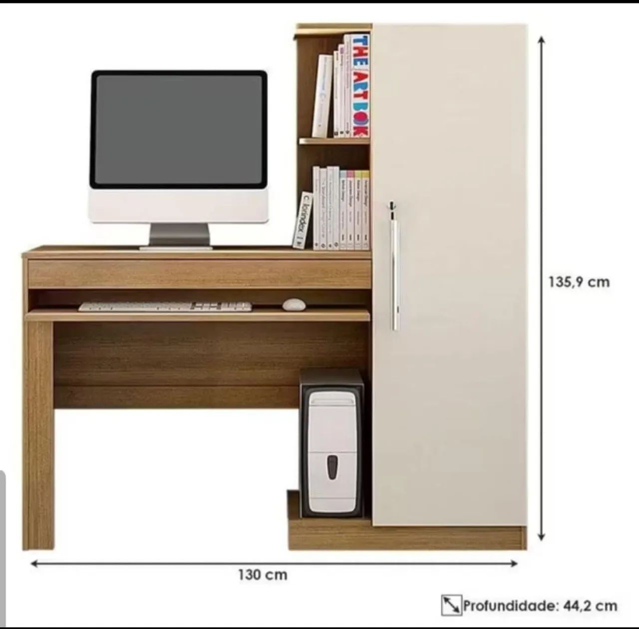 Mesa com armário para estudos/trabalho