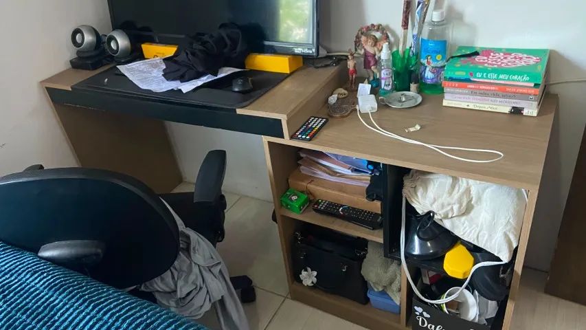 Escrivaninha em L + Cadeira de Escritório | Conjunto - Foto 2