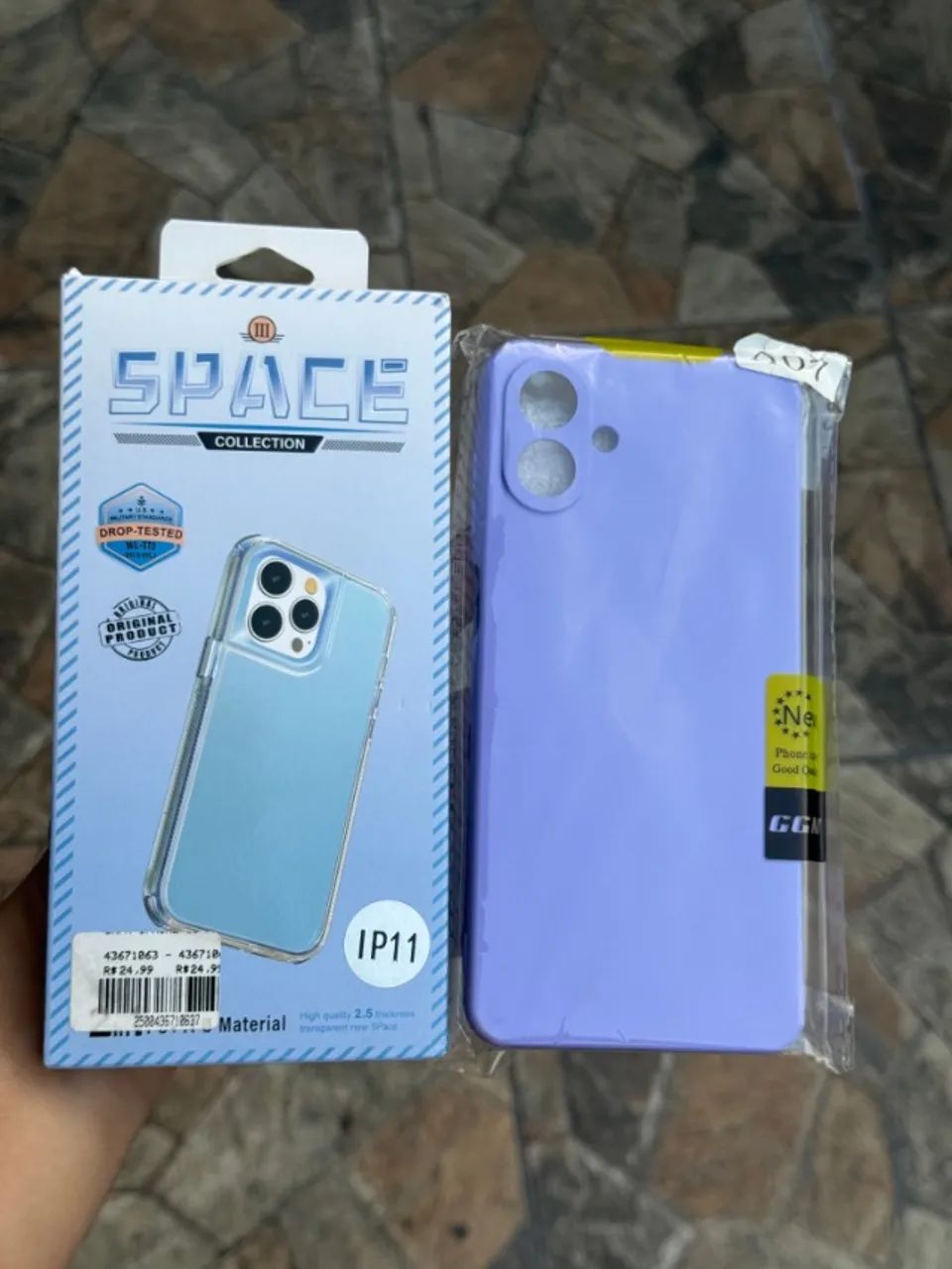 Duas Capinhas Novas: iPhone 11 (Antichoque) e Galaxy A07 (Silicone)