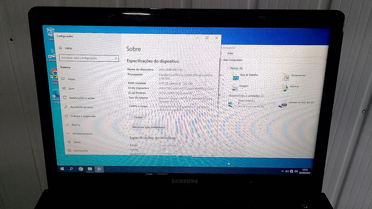 Notebook Samsung Core i3 - Foto 3