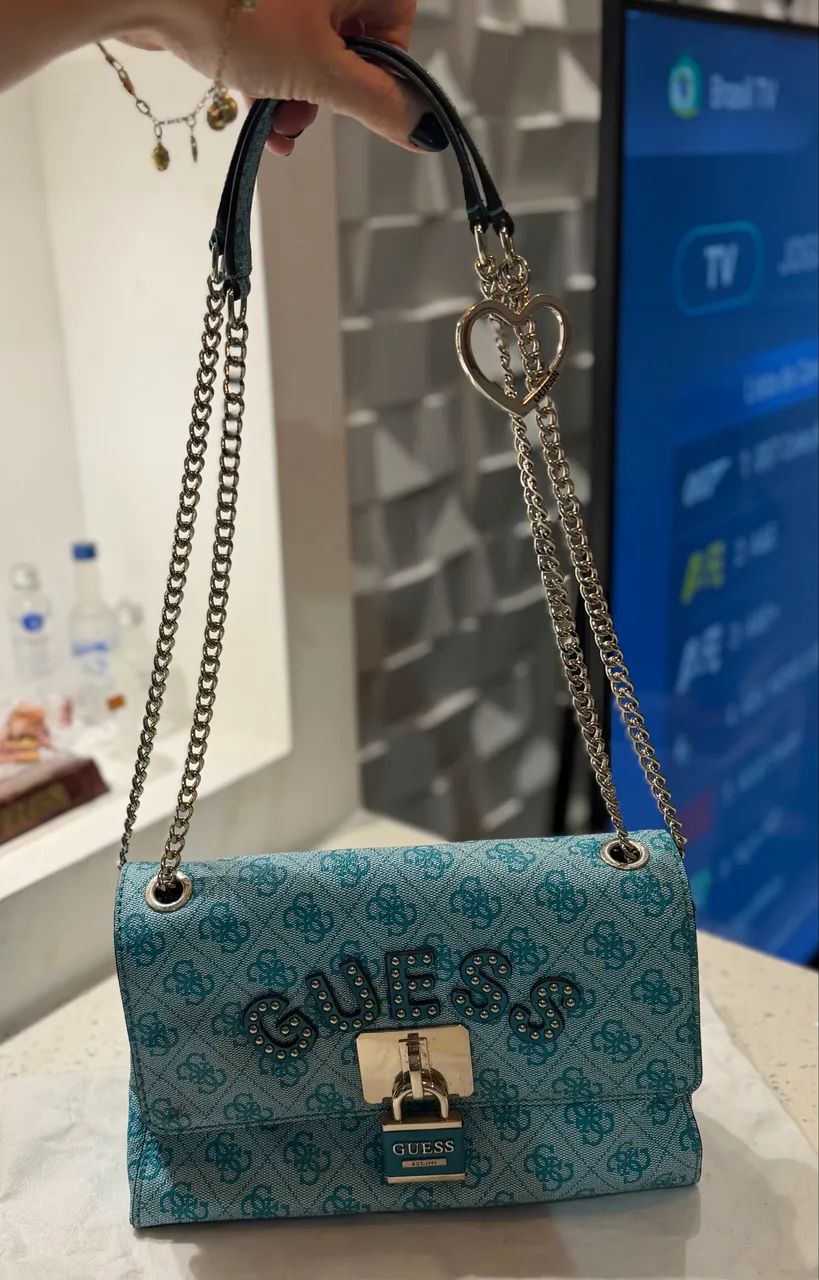 Bolsa Guess downtown azul - Foto 2