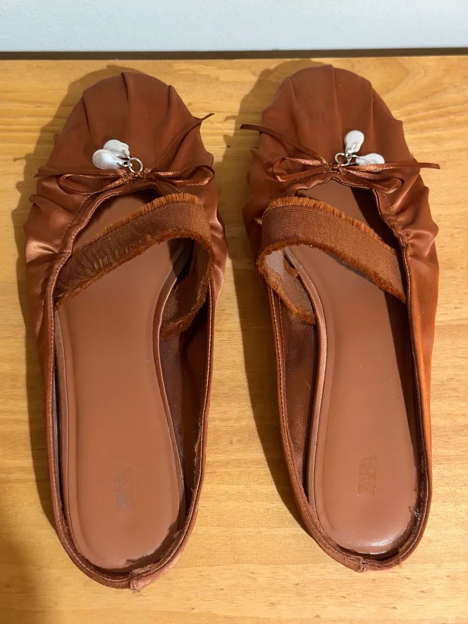 Mule cetim zara feminino - Foto 2