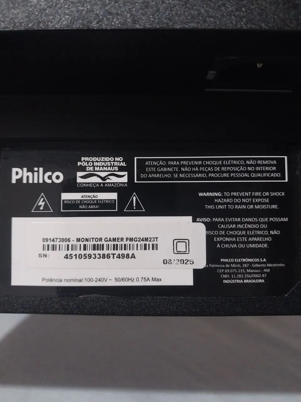Monitor gamer philco