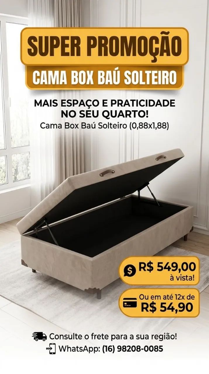 Cama box bau 
