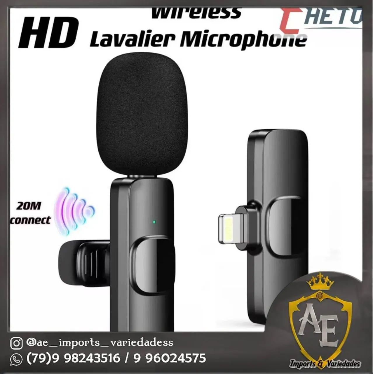Microfone lapela 