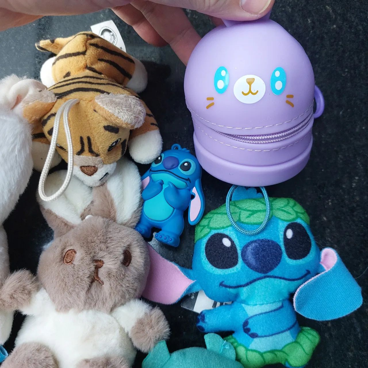Kit chaveiros infantil formato de animais.