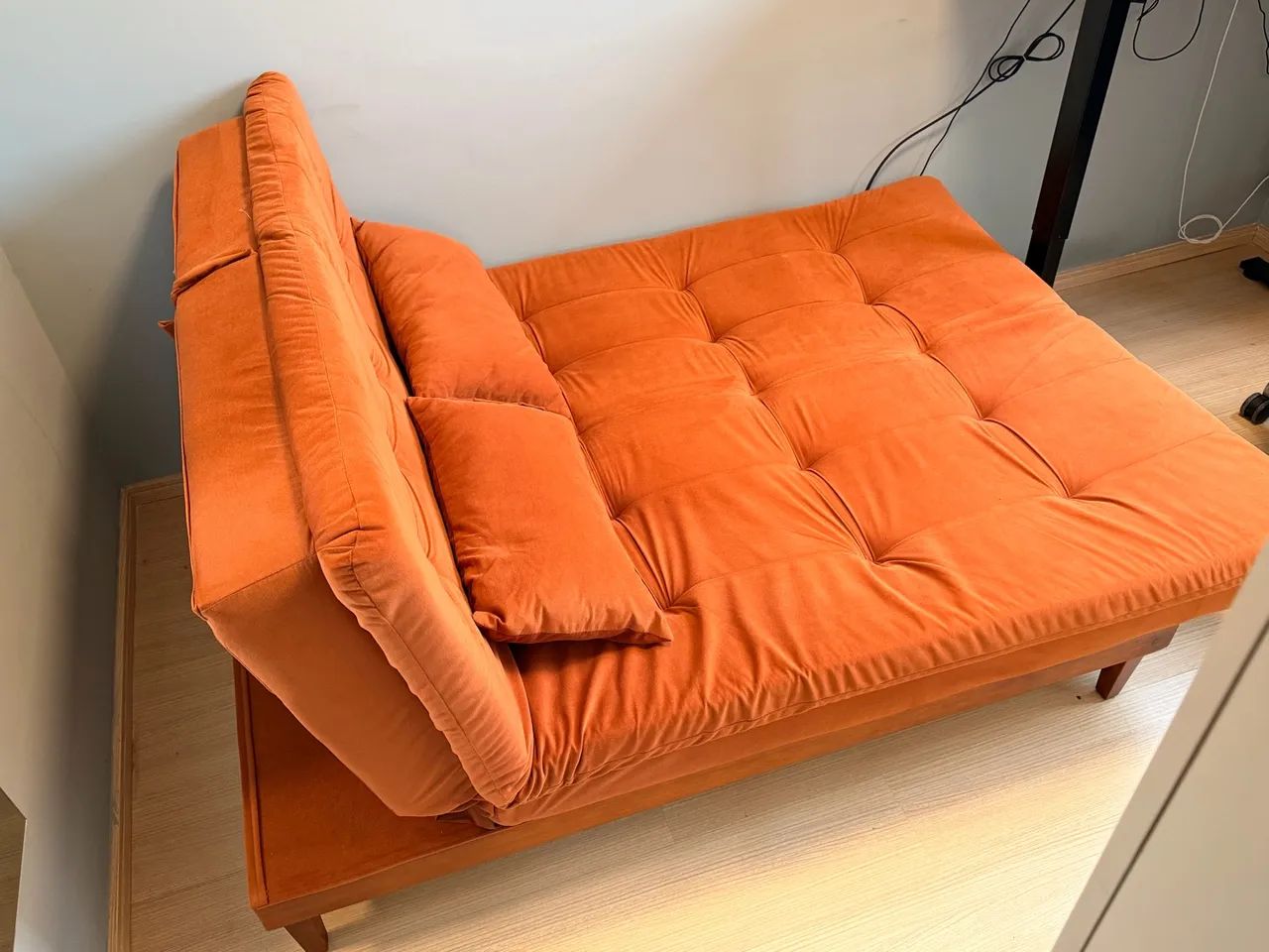 Sofá Cama versátil, Terracota - 1,90x1,25m - Foto 4