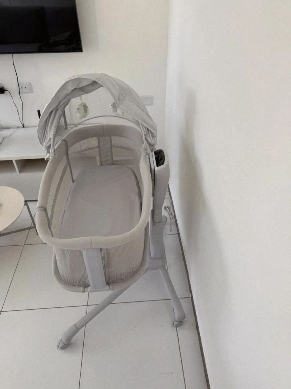 Berço mastela portátil 3 em 1 balanço automático - Foto 2
