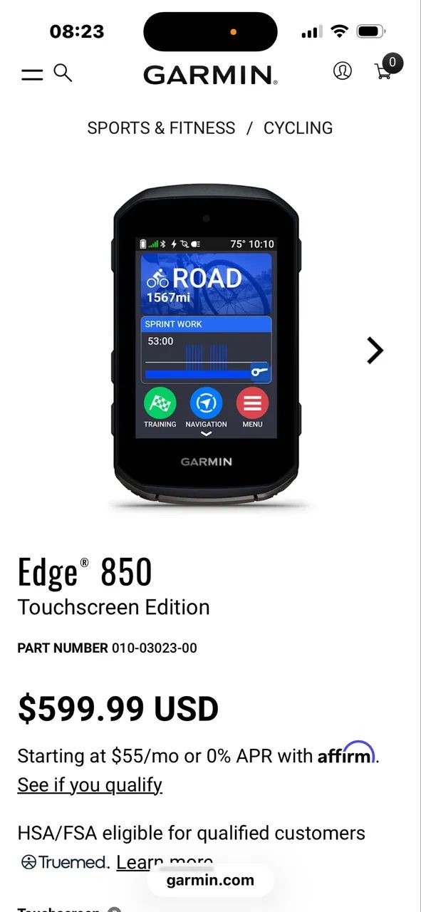 Garmin Edge 850 novo na caixa 3.600,00 - Ciclismo - Zona