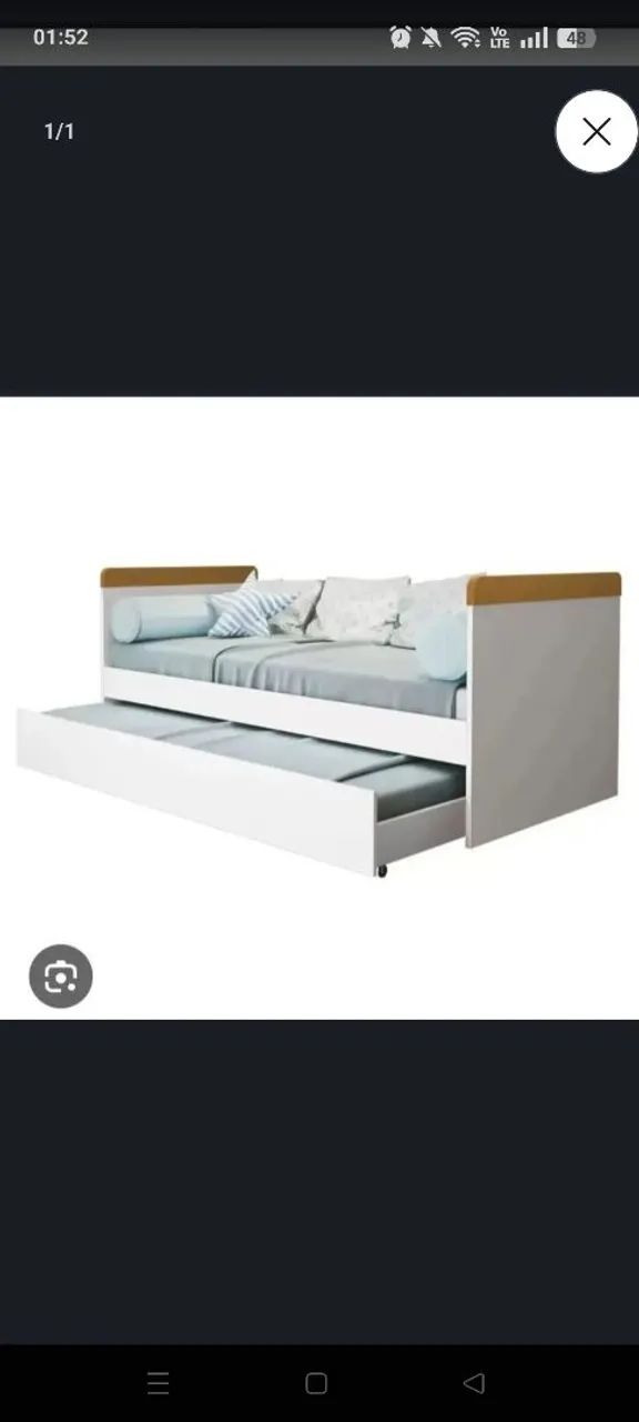 Cama com auxiliar 