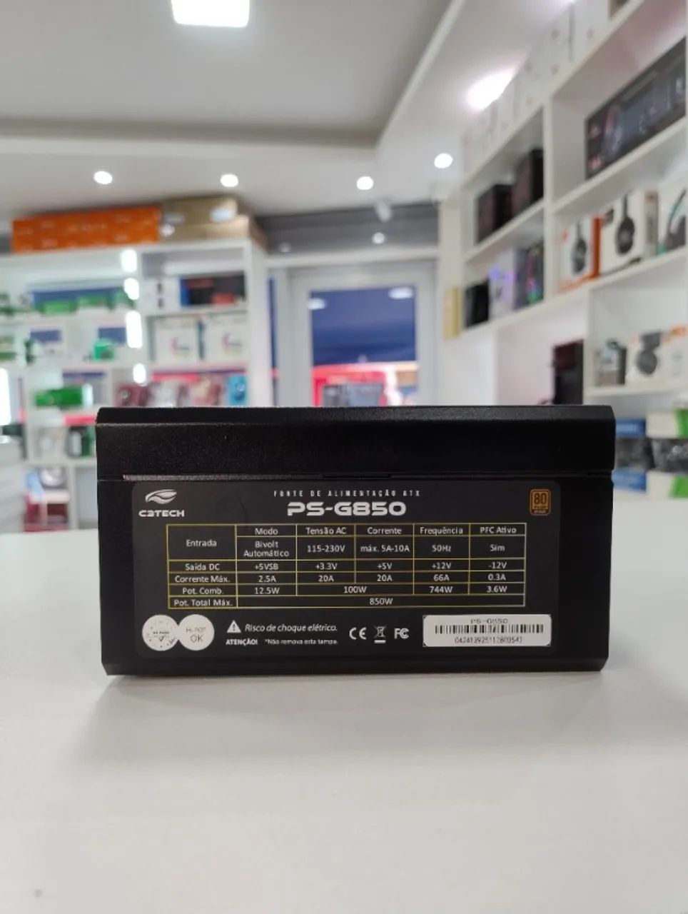 Fonte 850W Modular 80 Plus Bronze Bivolt ATX - Foto 3