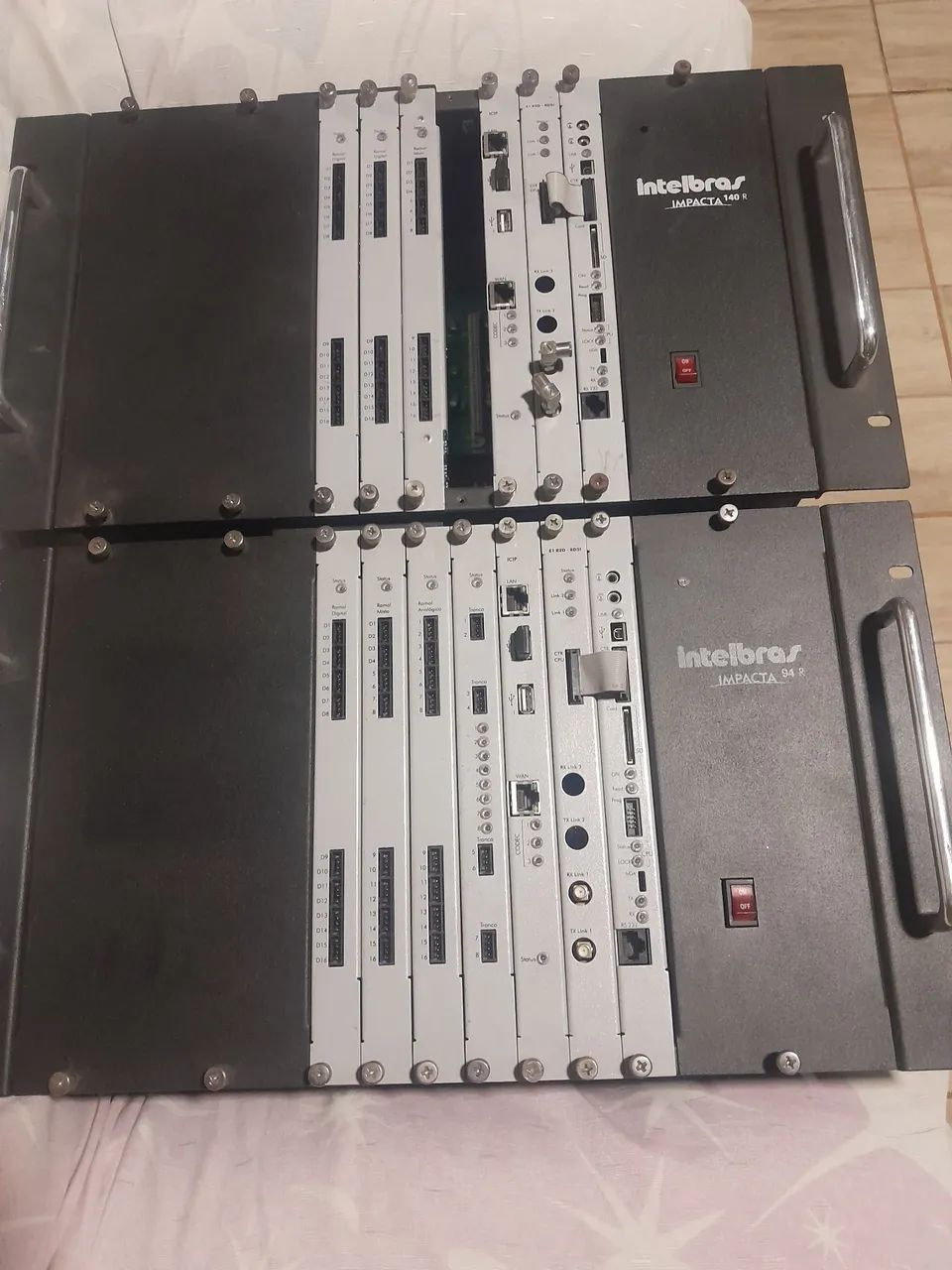 Kit 2 central impacta intelbras digital ramal IP e analogico 