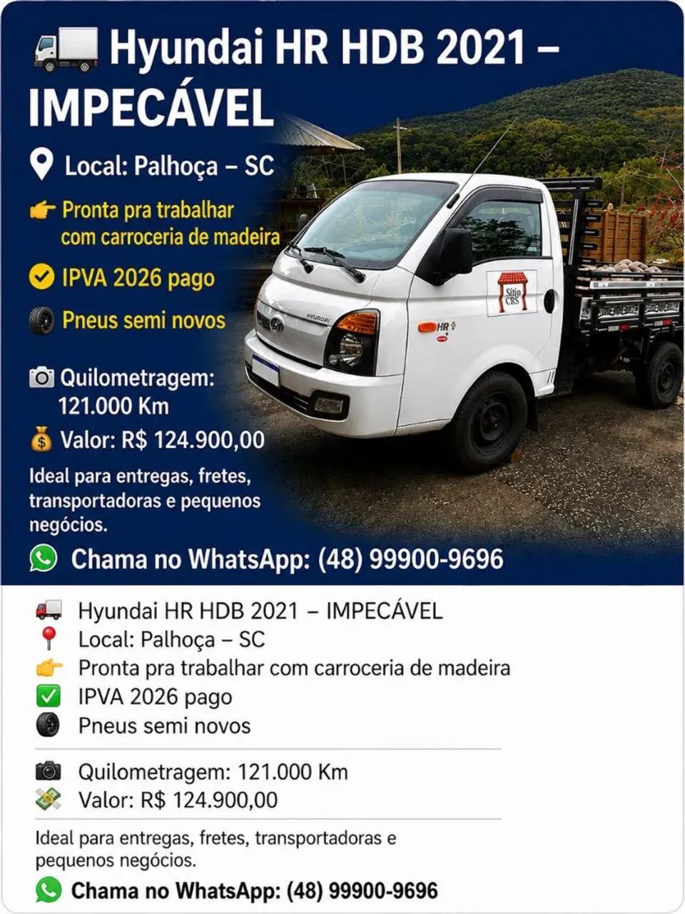 Hyundai Hr HR 2.5 TCI Diesel (RS/RD) 2021