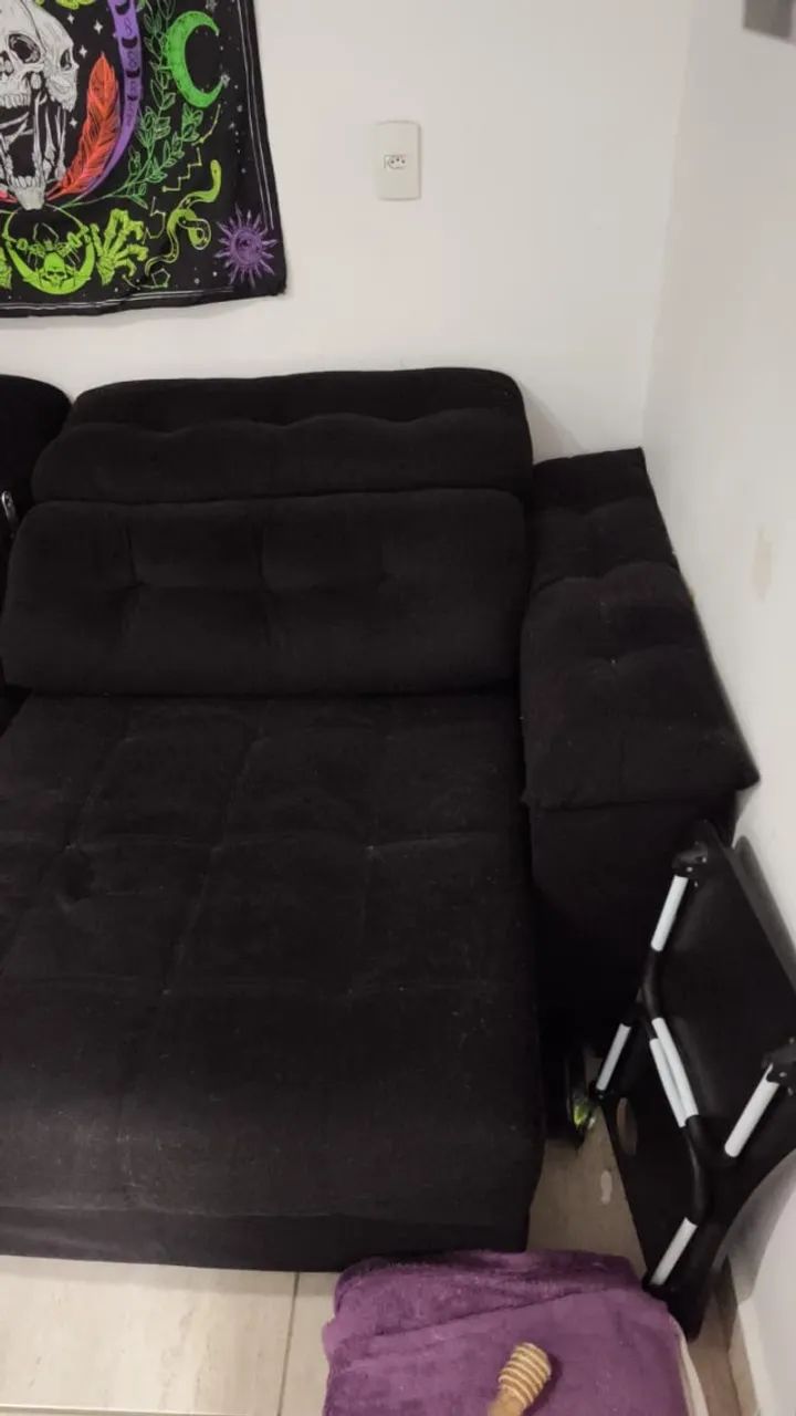 Sofá para doação, precisa de limpeza e reparos - Foto 4