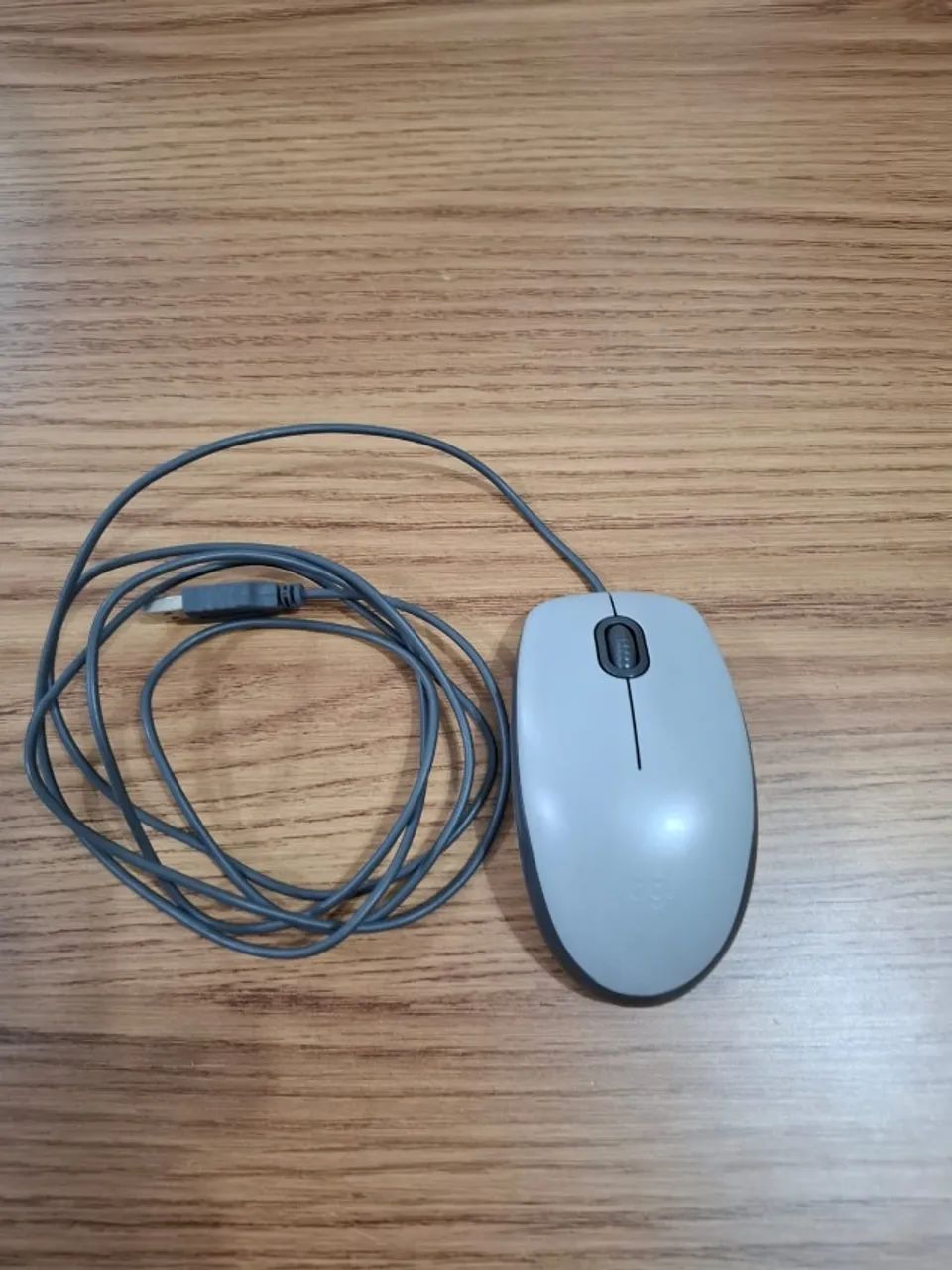 Mouse com fio Logitech M110S - cinza