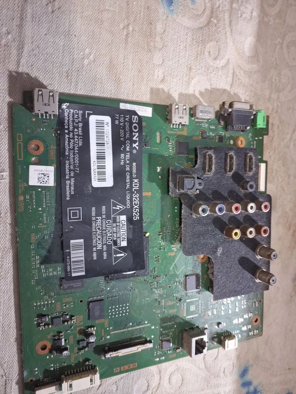 placa principal sony kdl32ex525
