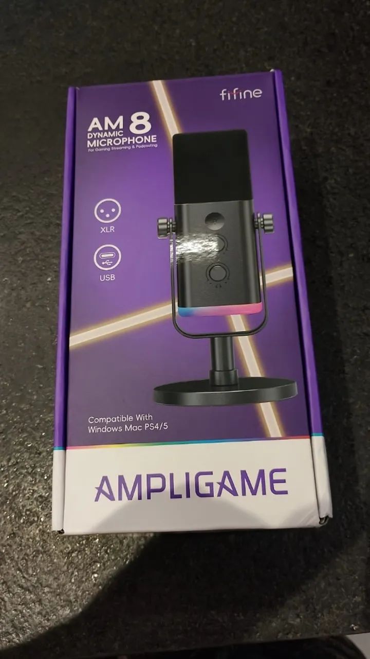 Microfone FIFINE AM8 RGB USB/XLR - Foto 2