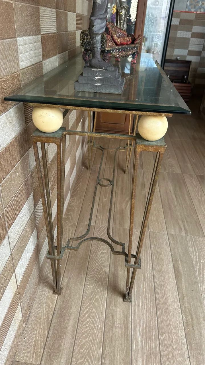Aparador Art em Bronze com vidro bisotê. - Foto 4