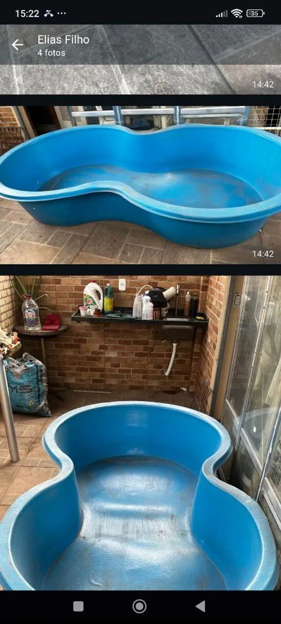 Piscina feijão 