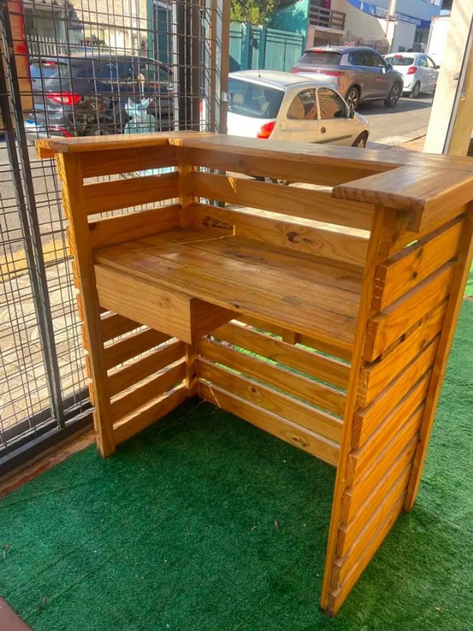 Balcão de madeira para comercio