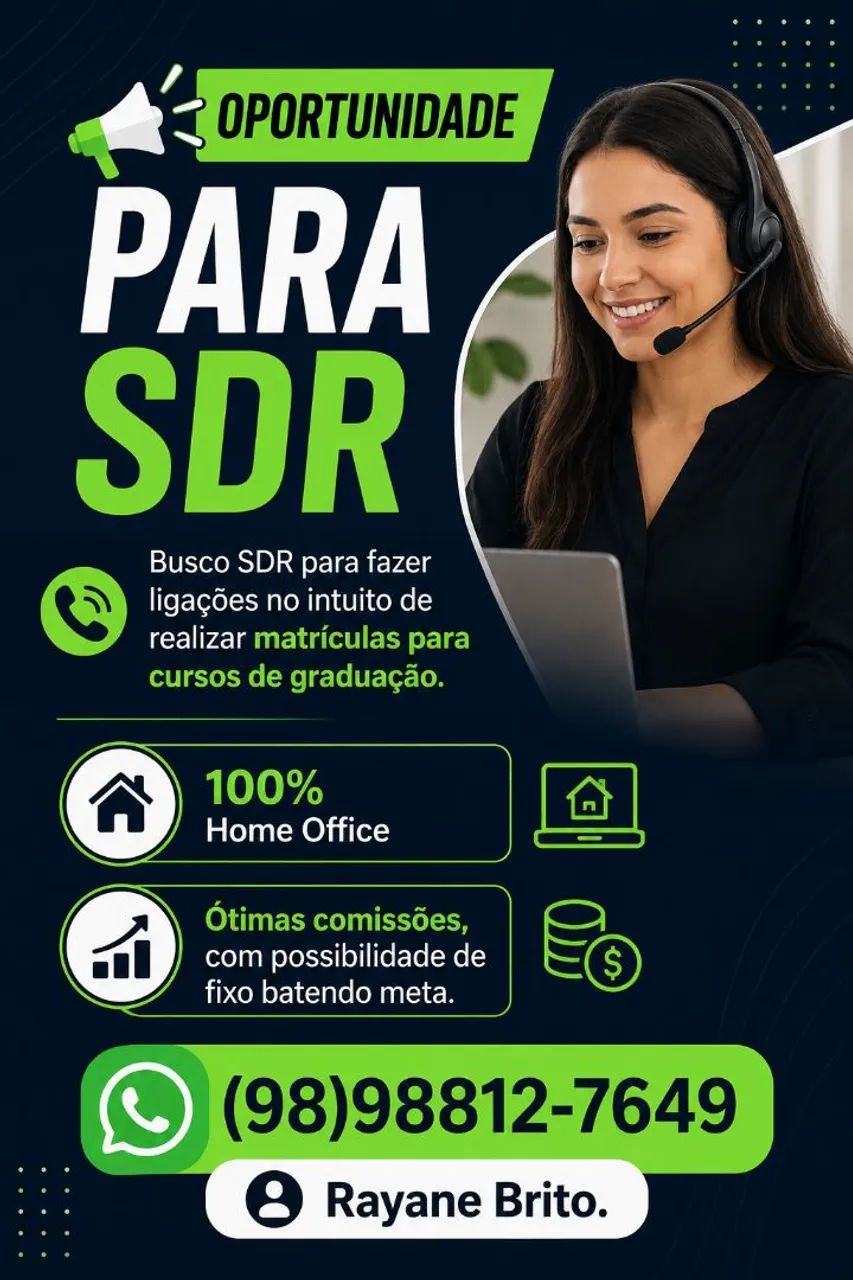 OPORTUNIDADE PARA SDR