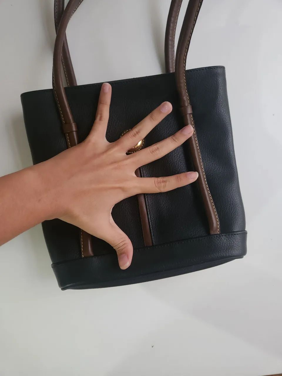 Bolsa vintage Vira volta de couro - Foto 3