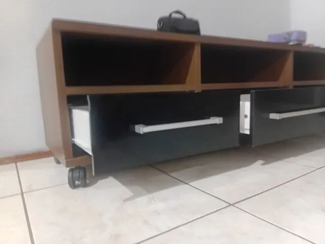 Rack madeira com vidro  - Foto 3