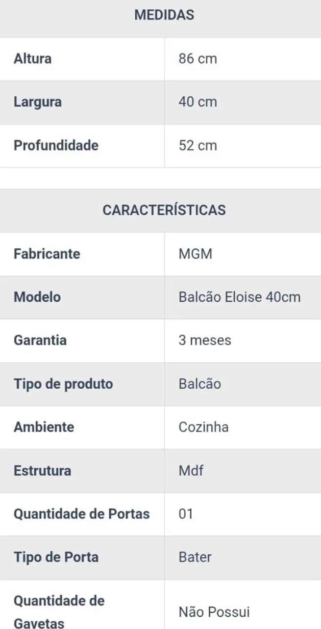 Balcão Multiuso com 2 Nichos e FRETE GRÁTIS! - Foto 5