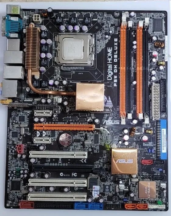 Kit Placa Mãe Asus P5w Dh Deluxe + Core2duo E6600 + 4 Gb Ram (Usado) - Foto 4