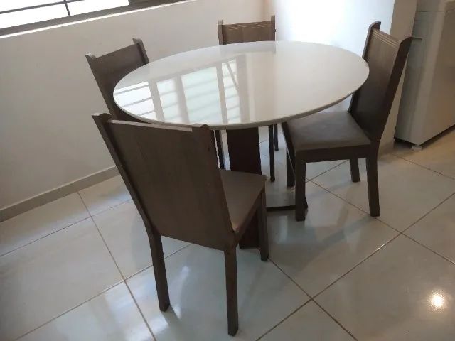 Conjunto com 4 cadeiras MDF para mesa de jantar - Foto 2