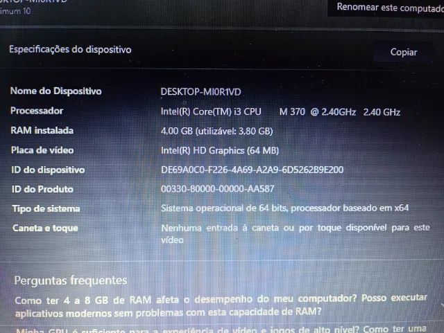 Notebook Toshiba C655 - USADO - Foto 4