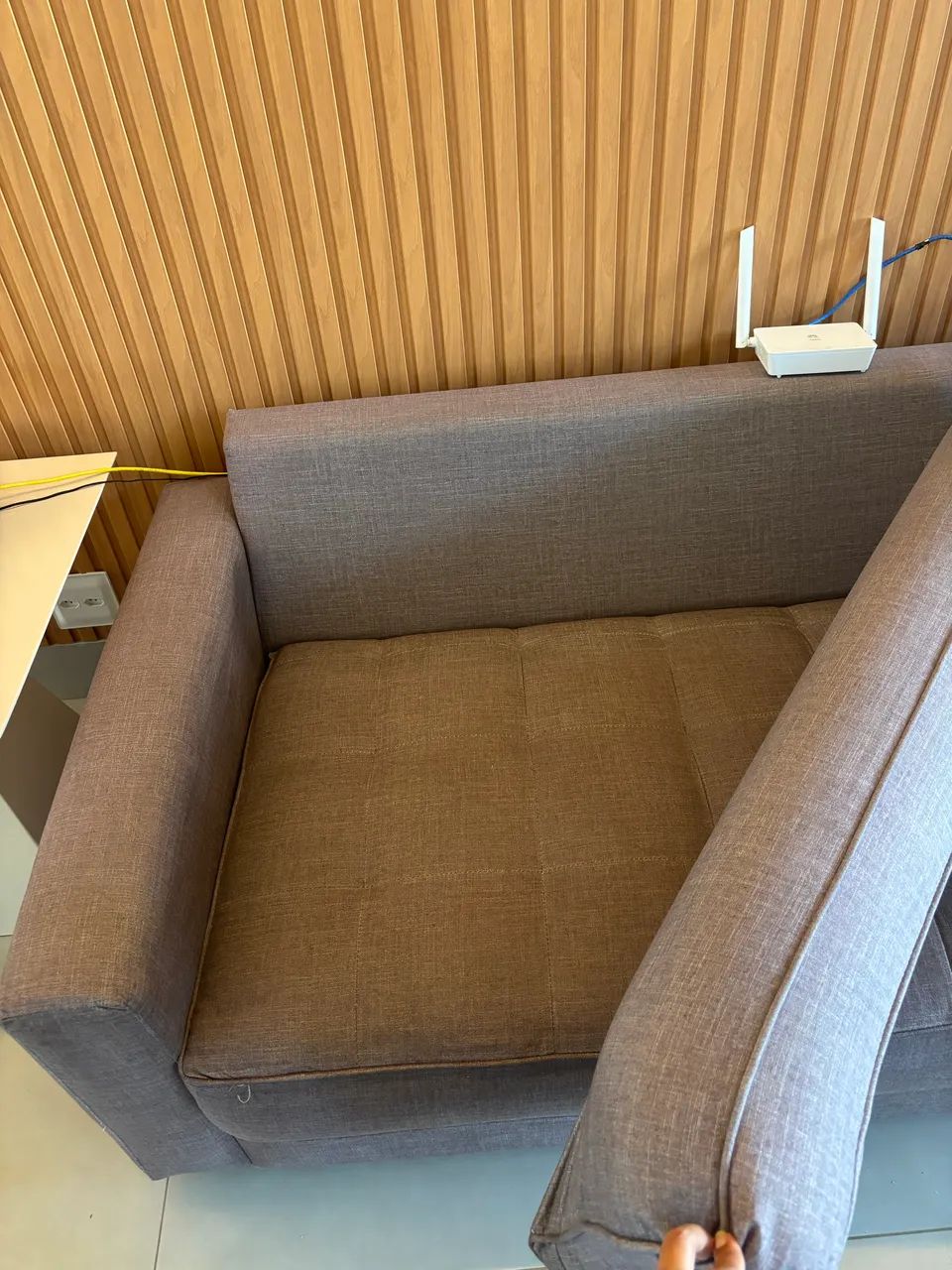 Sofá Cinza 3/ 4 Lugares 270cm Líder Interiores - Foto 4