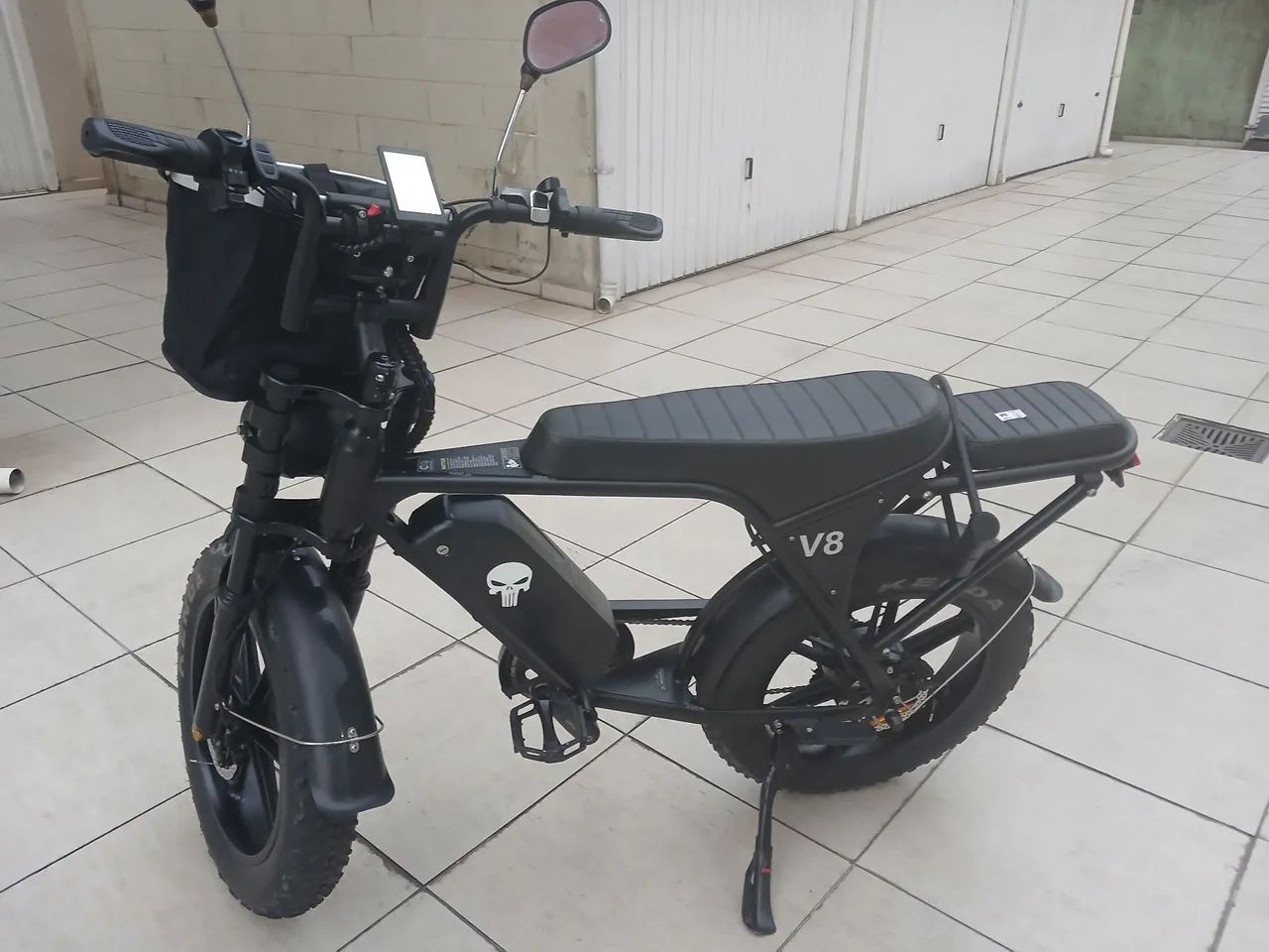 Bicicleta elétrica V8 1000W - Foto 3