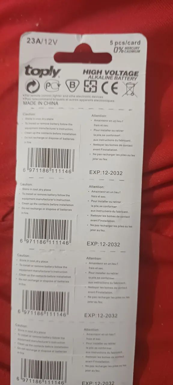 Pilha de campainha  - Foto 2